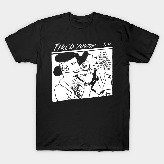 Tired Youth v2 T-Shirt by demonigote